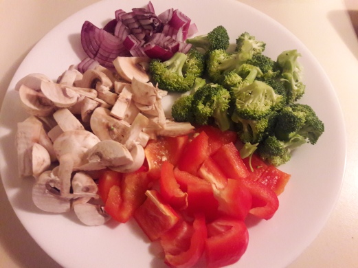 Broccoli and Mushroom Pasta in Tomamto Basil Sauce 1