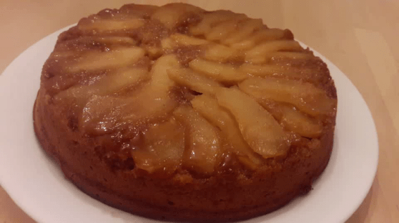 Eggless Upside Down Apple Cake 30